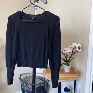 Square neck sweater